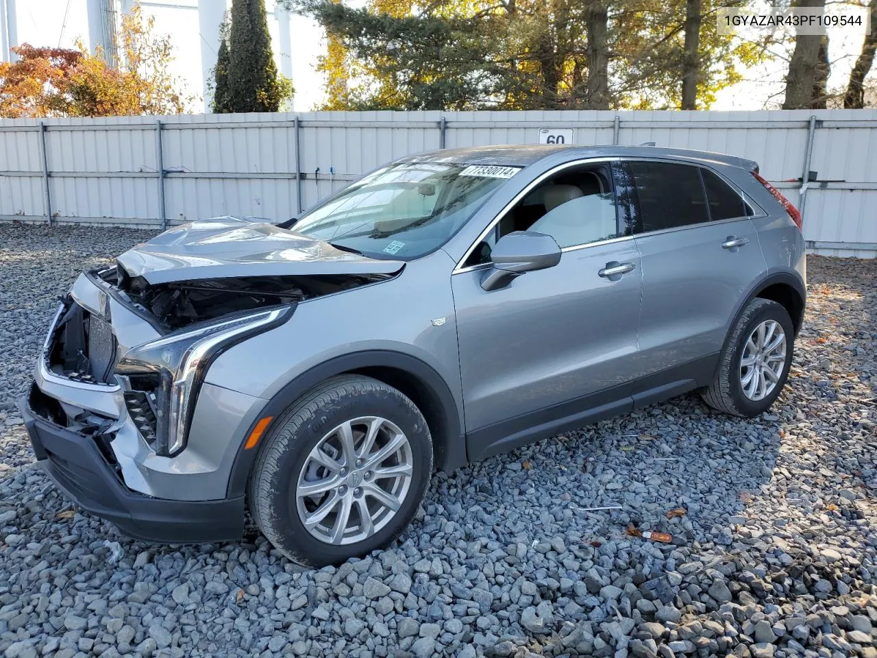 2023 Cadillac Xt4 Luxury VIN: 1GYAZAR43PF109544 Lot: 77330014