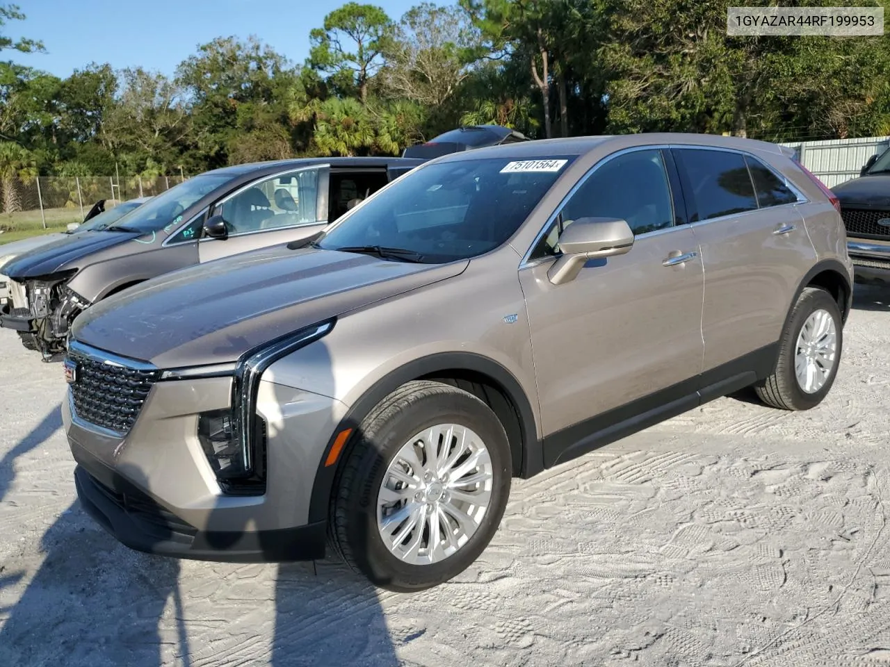 2024 Cadillac Xt4 Luxury VIN: 1GYAZAR44RF199953 Lot: 75101564