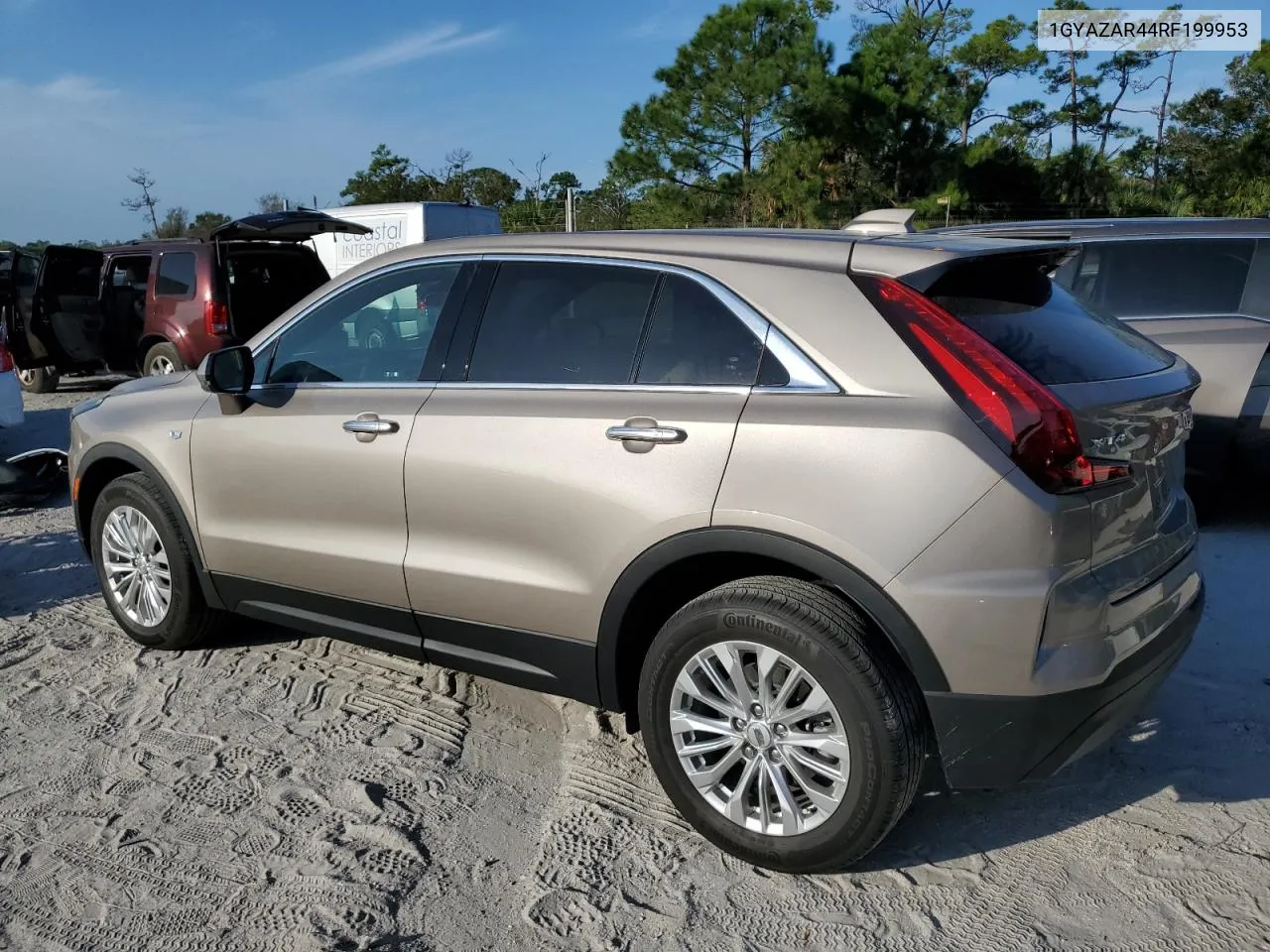 2024 Cadillac Xt4 Luxury VIN: 1GYAZAR44RF199953 Lot: 75101564