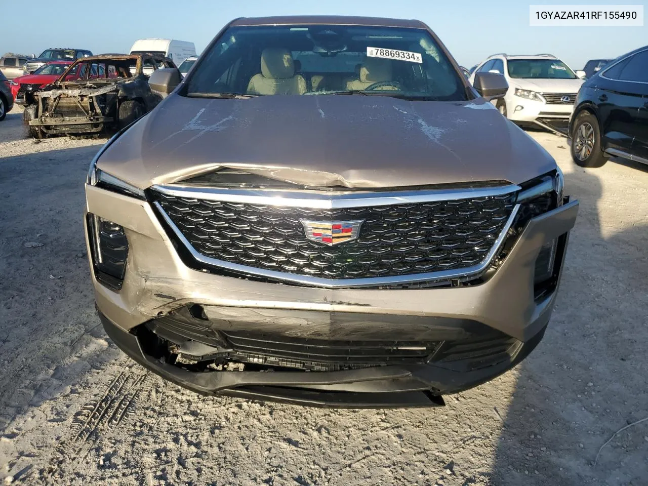 2024 Cadillac Xt4 Luxury VIN: 1GYAZAR41RF155490 Lot: 78869334