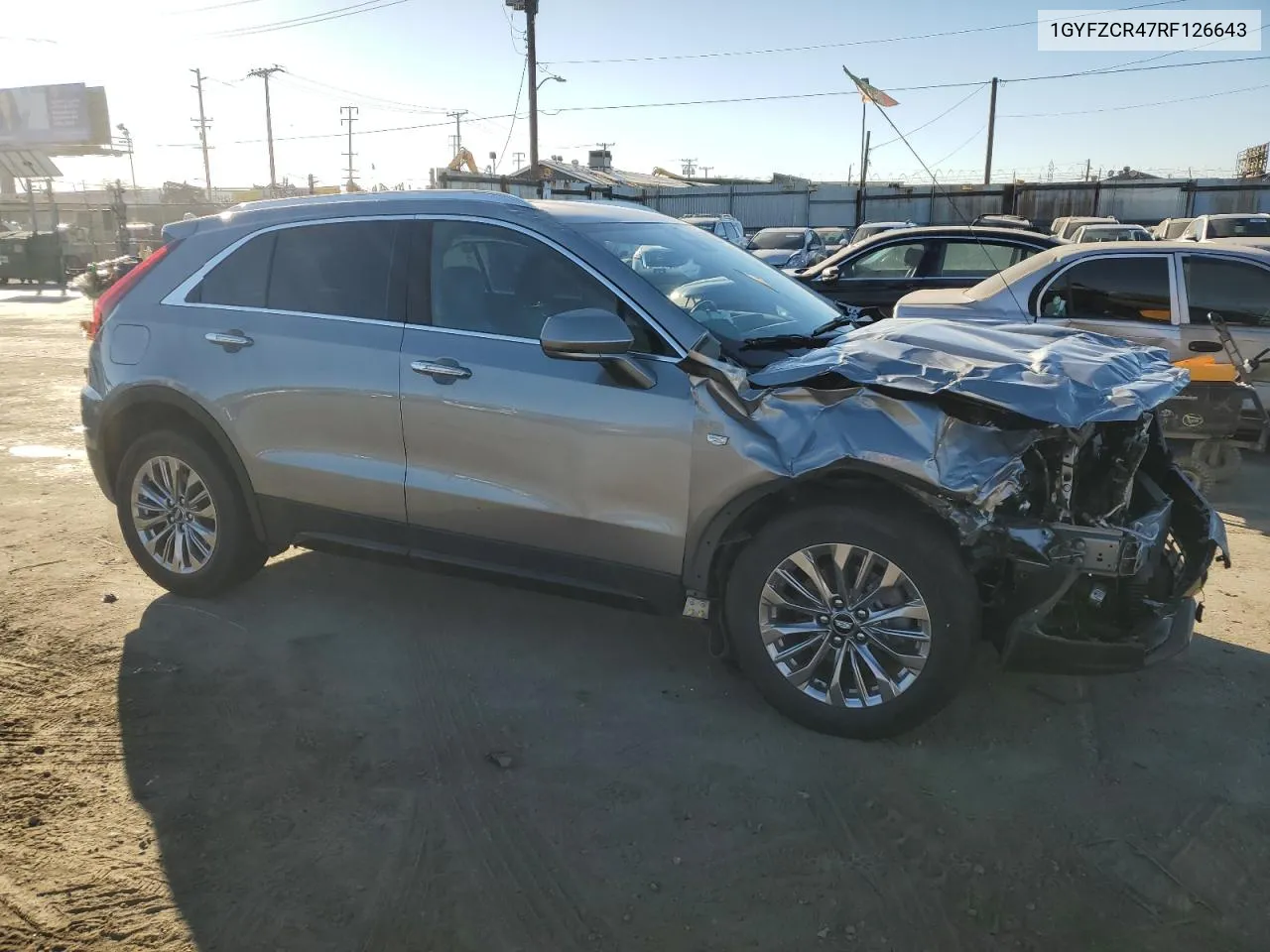 2024 Cadillac Xt4 Premium Luxury VIN: 1GYFZCR47RF126643 Lot: 80694964