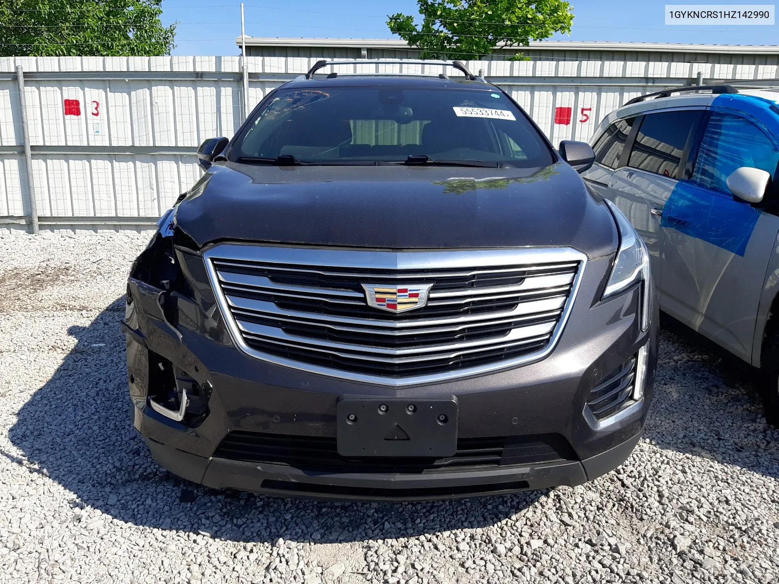 2017 Cadillac Xt5 Premium Luxury VIN: 1GYKNCRS1HZ142990 Lot: 55533744