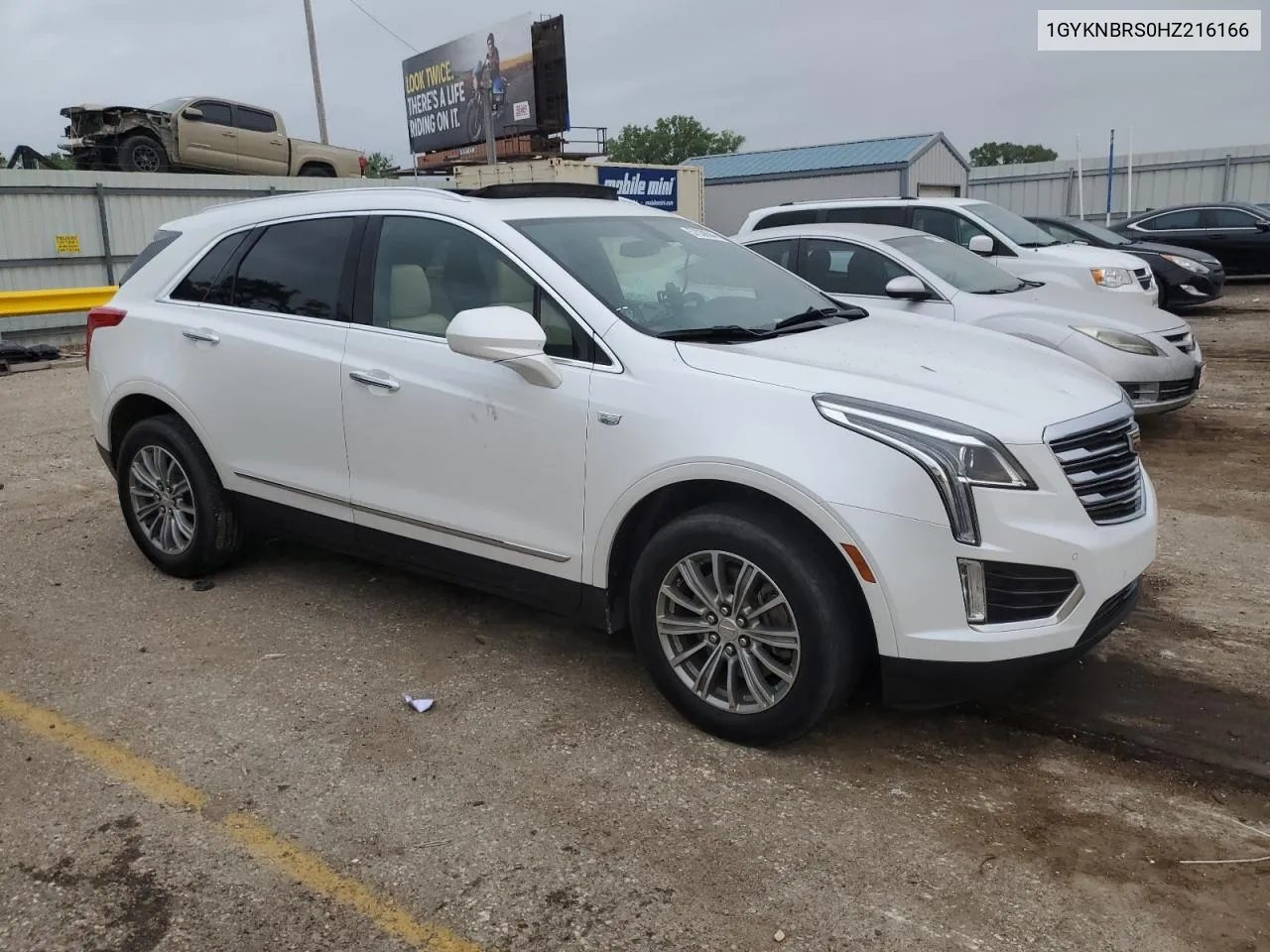 2017 Cadillac Xt5 Luxury VIN: 1GYKNBRS0HZ216166 Lot: 57038544