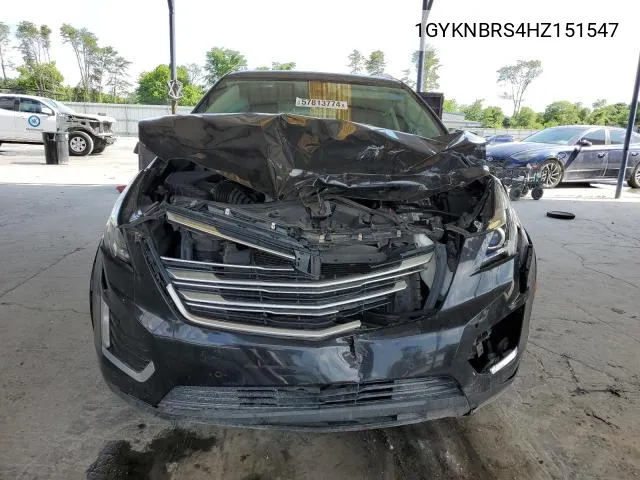 1GYKNBRS4HZ151547 2017 Cadillac Xt5 Luxury