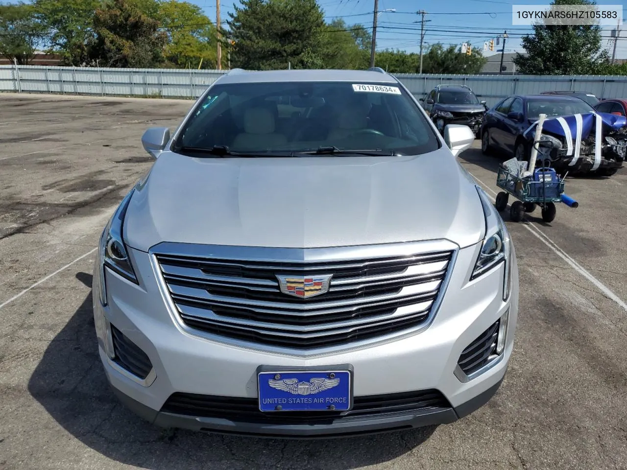 2017 Cadillac Xt5 VIN: 1GYKNARS6HZ105583 Lot: 70178634