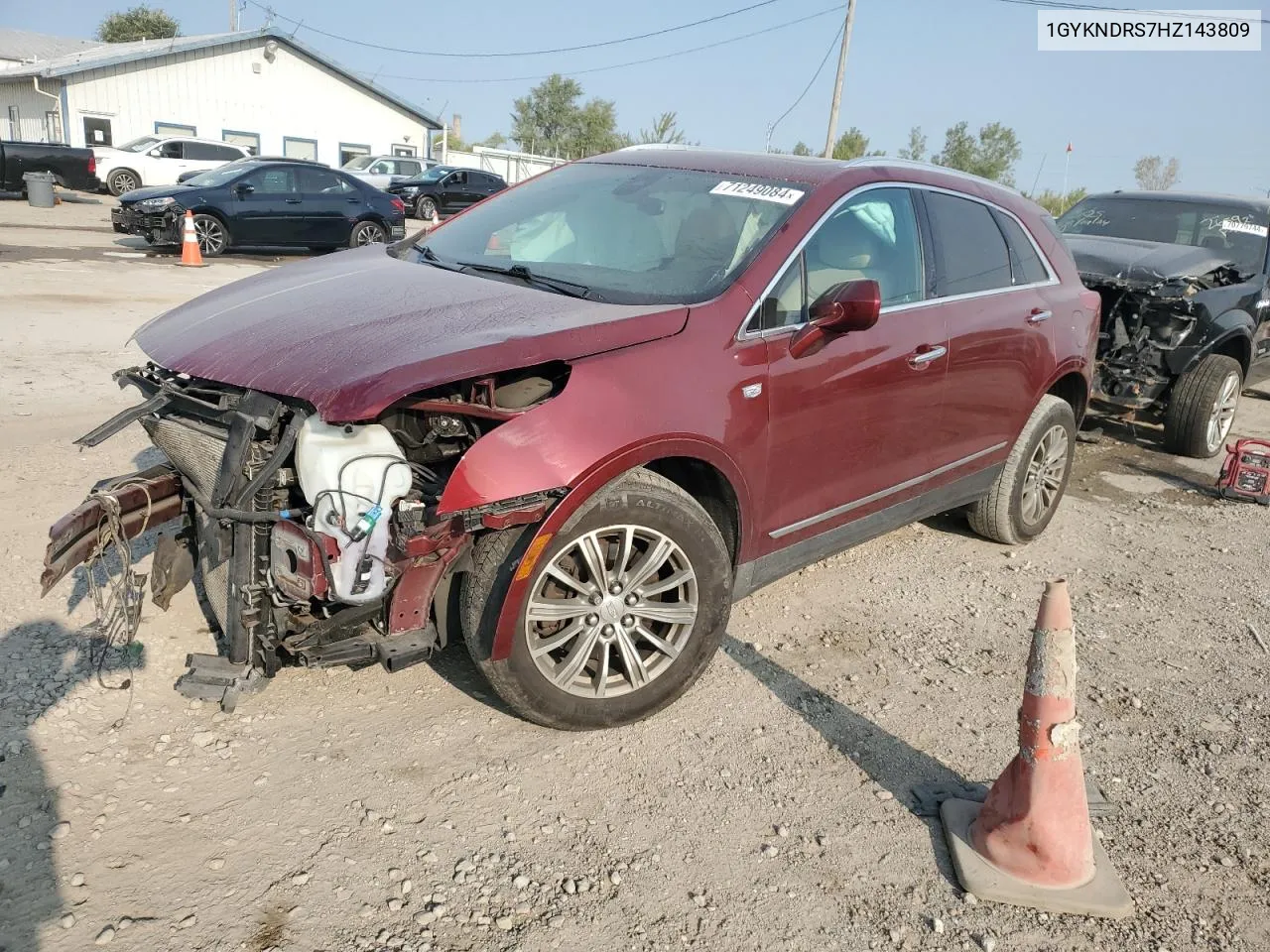 1GYKNDRS7HZ143809 2017 Cadillac Xt5 Luxury