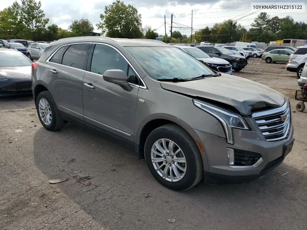 2017 Cadillac Xt5 VIN: 1GYKNARS1HZ315122 Lot: 72140034