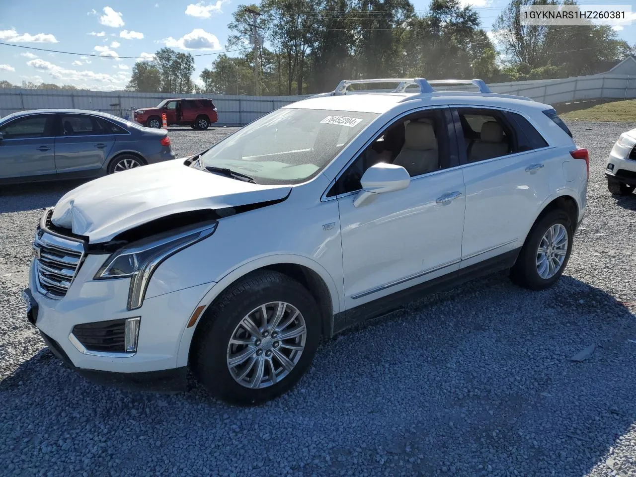 2017 Cadillac Xt5 VIN: 1GYKNARS1HZ260381 Lot: 76452204