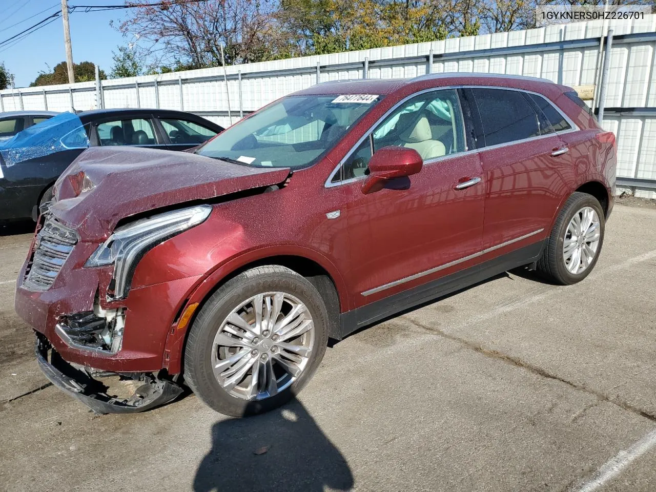 2017 Cadillac Xt5 Premium Luxury VIN: 1GYKNERS0HZ226701 Lot: 76477644