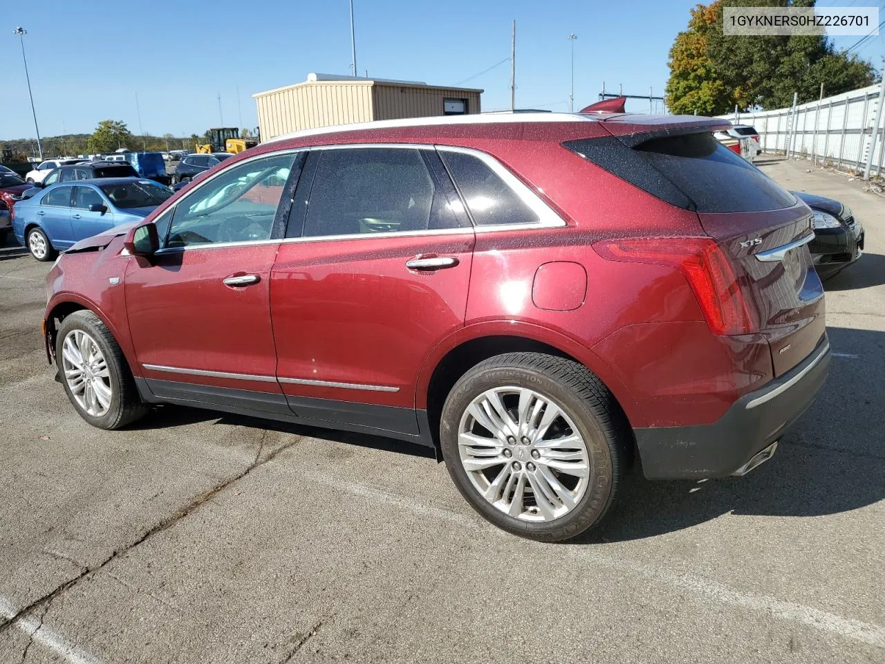 2017 Cadillac Xt5 Premium Luxury VIN: 1GYKNERS0HZ226701 Lot: 76477644