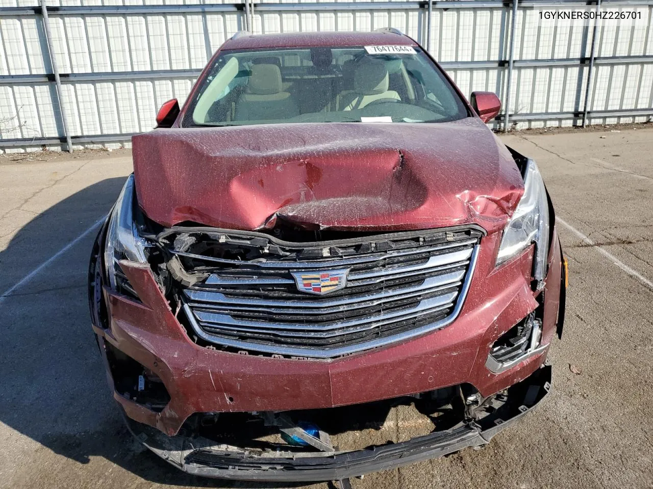 2017 Cadillac Xt5 Premium Luxury VIN: 1GYKNERS0HZ226701 Lot: 76477644