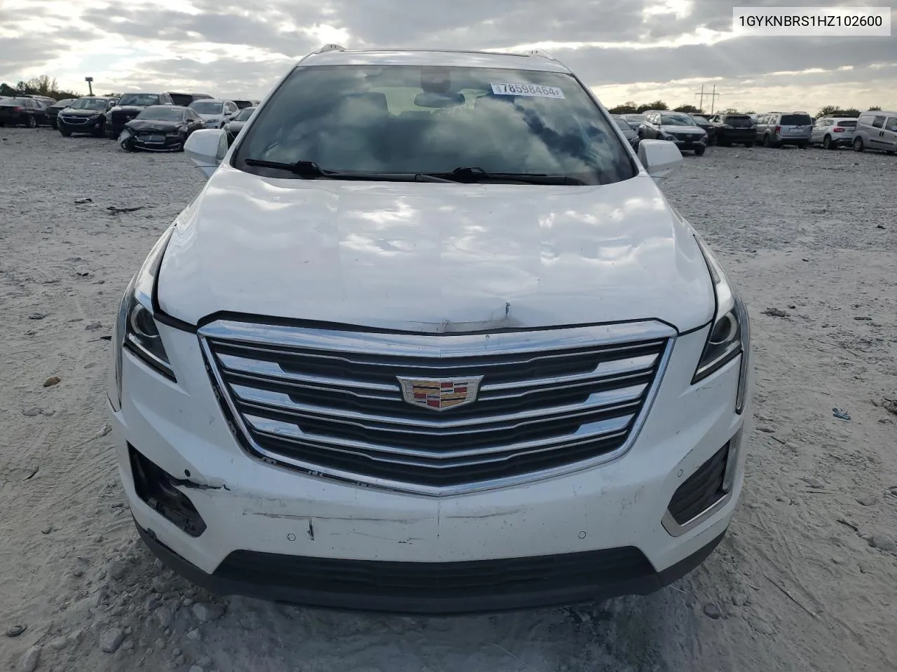 2017 Cadillac Xt5 Luxury VIN: 1GYKNBRS1HZ102600 Lot: 78598464