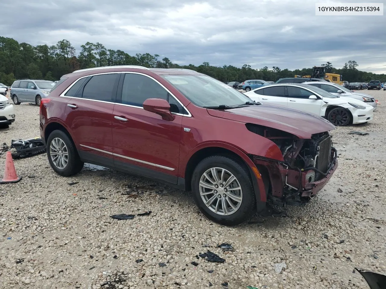 2017 Cadillac Xt5 Luxury VIN: 1GYKNBRS4HZ315394 Lot: 79402664