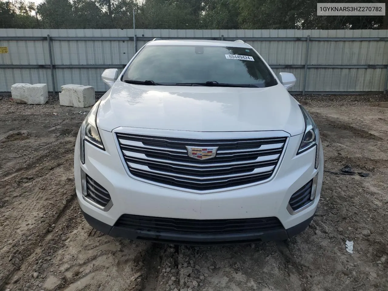 2017 Cadillac Xt5 VIN: 1GYKNARS3HZ270782 Lot: 80449424