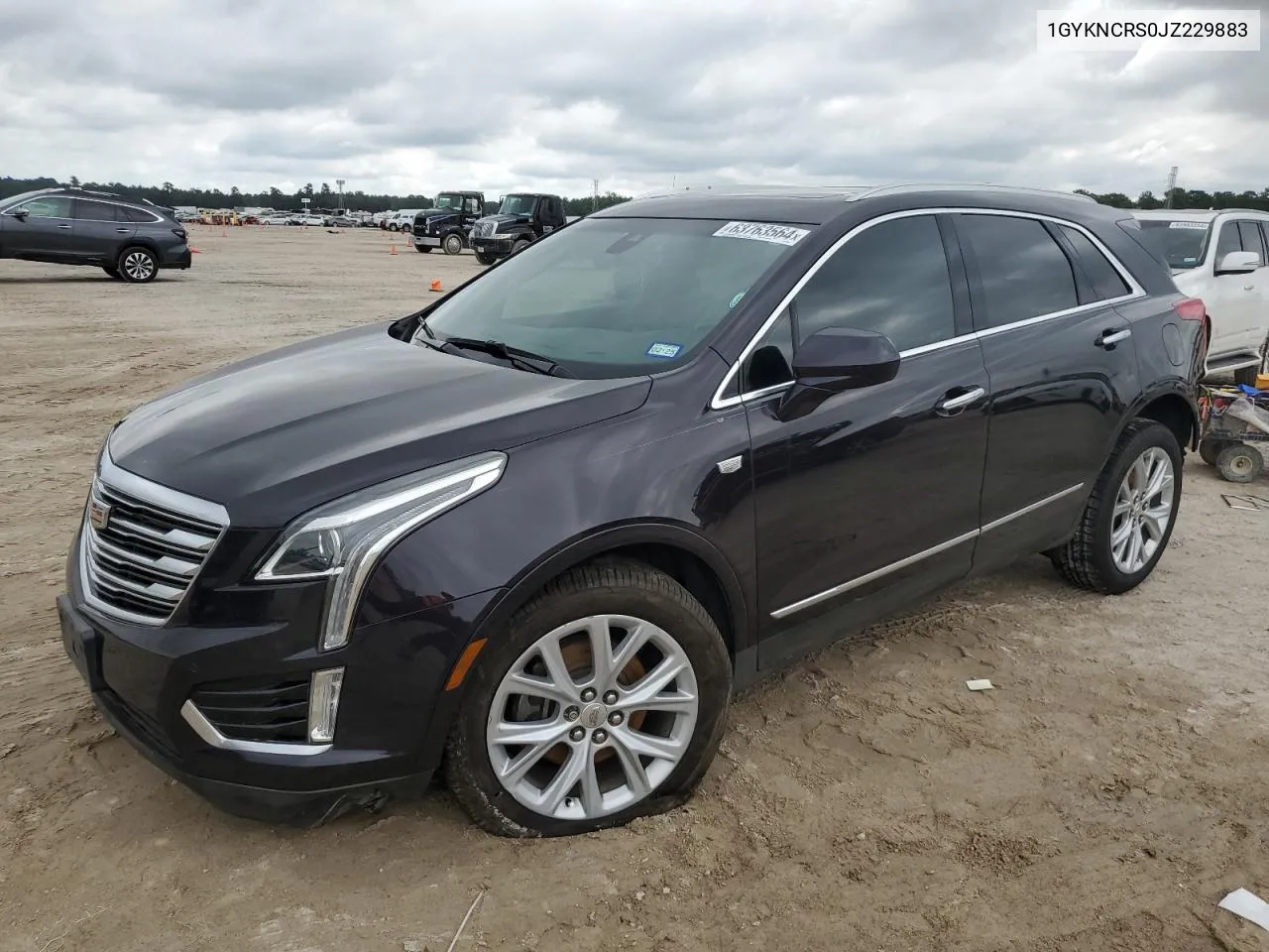 1GYKNCRS0JZ229883 2018 Cadillac Xt5 Luxury