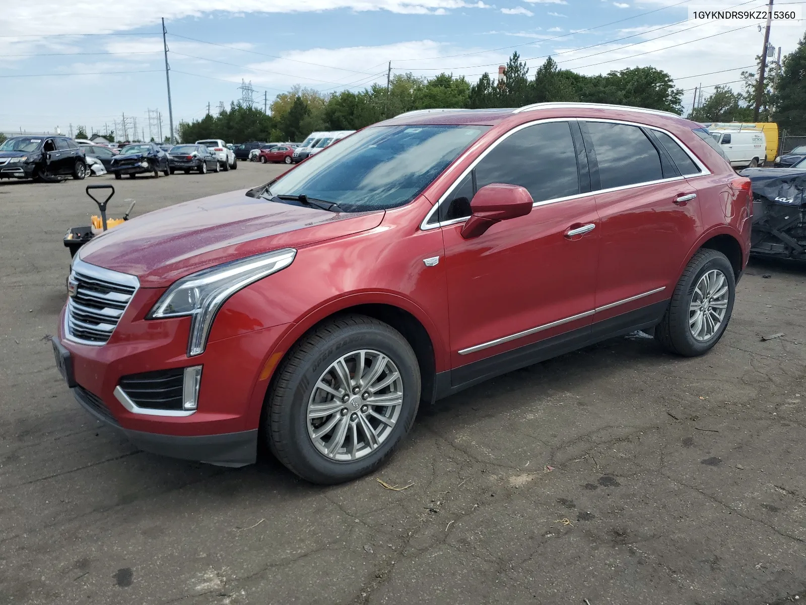 1GYKNDRS9KZ215360 2019 Cadillac Xt5 Luxury