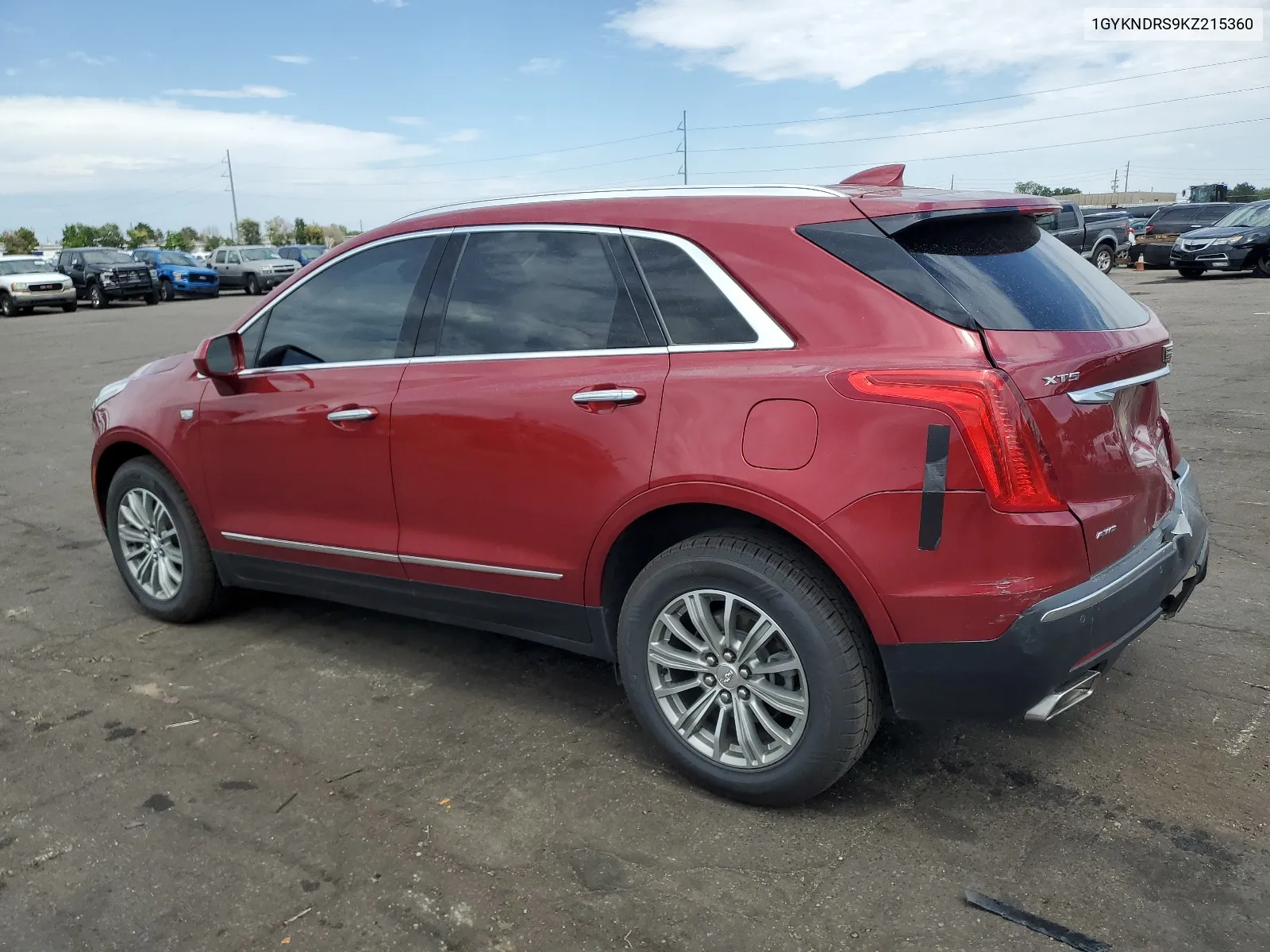 1GYKNDRS9KZ215360 2019 Cadillac Xt5 Luxury