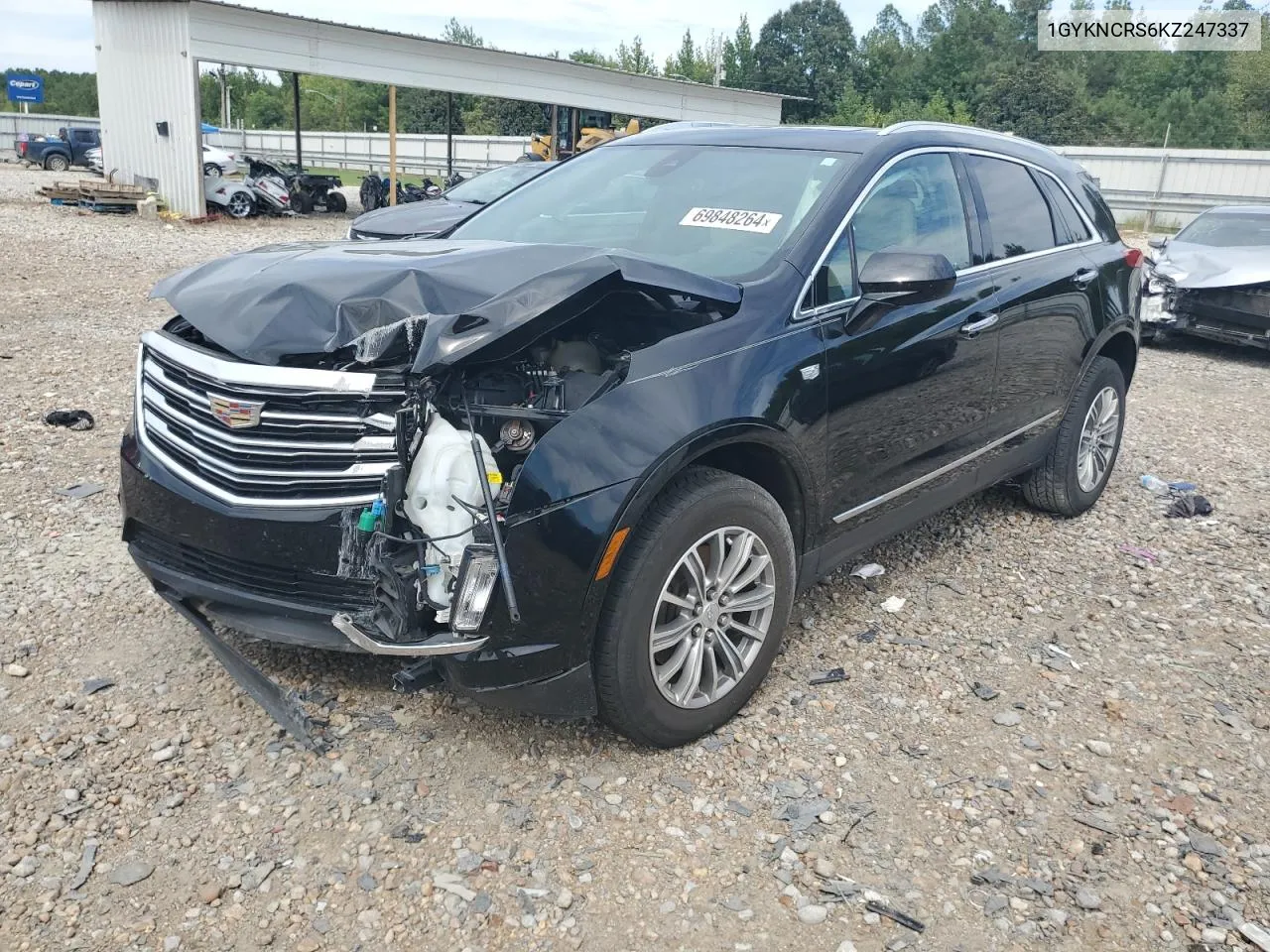 1GYKNCRS6KZ247337 2019 Cadillac Xt5 Luxury