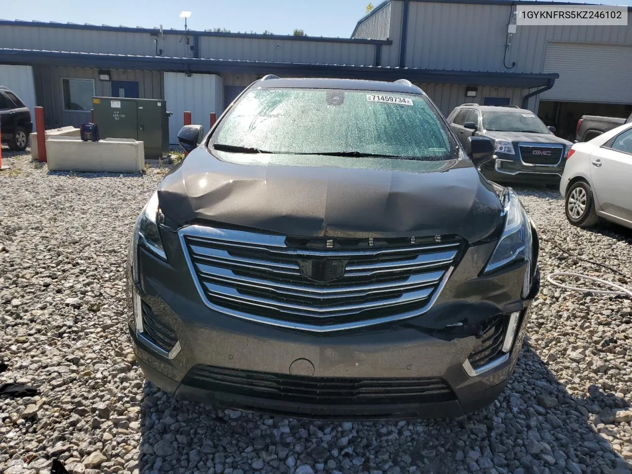 2019 Cadillac Xt5 Premium Luxury VIN: 1GYKNFRS5KZ246102 Lot: 71459734