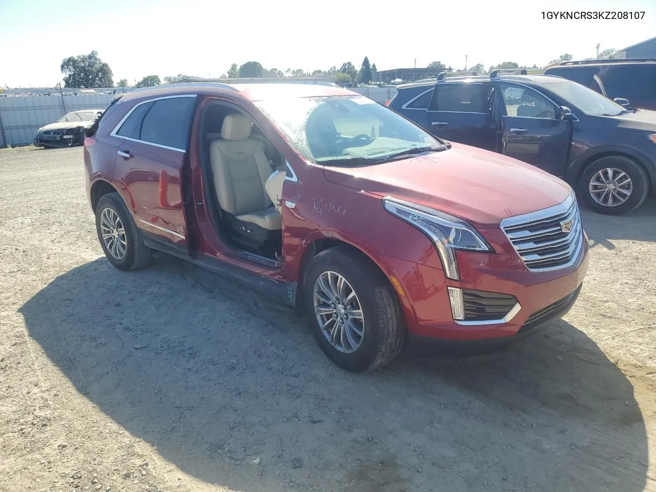 1GYKNCRS3KZ208107 2019 Cadillac Xt5 Luxury