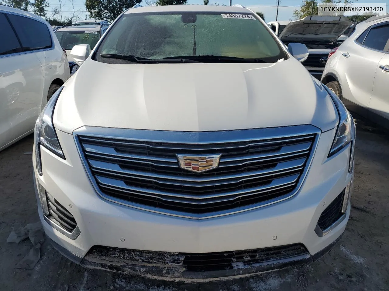 2019 Cadillac Xt5 Luxury VIN: 1GYKNDRSXKZ193420 Lot: 74067274