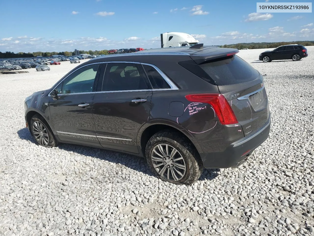 2019 Cadillac Xt5 Luxury VIN: 1GYKNDRS5KZ193986 Lot: 74551044