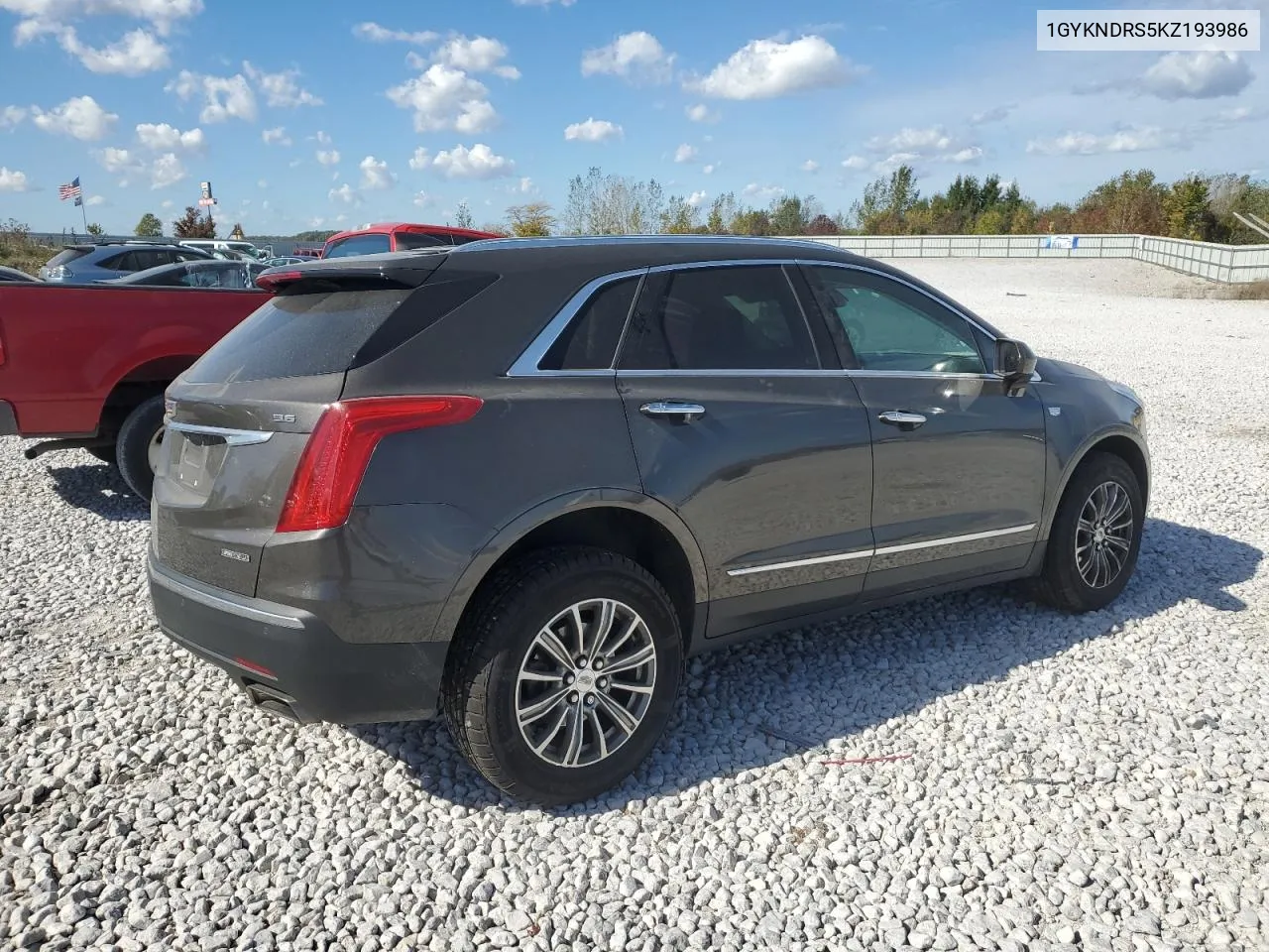 2019 Cadillac Xt5 Luxury VIN: 1GYKNDRS5KZ193986 Lot: 74551044