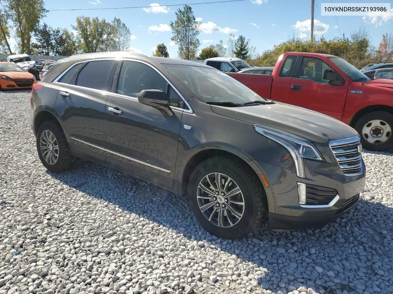 2019 Cadillac Xt5 Luxury VIN: 1GYKNDRS5KZ193986 Lot: 74551044