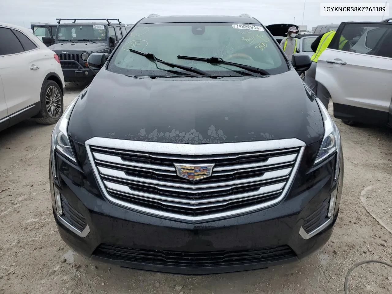 2019 Cadillac Xt5 Luxury VIN: 1GYKNCRS8KZ265189 Lot: 74896944