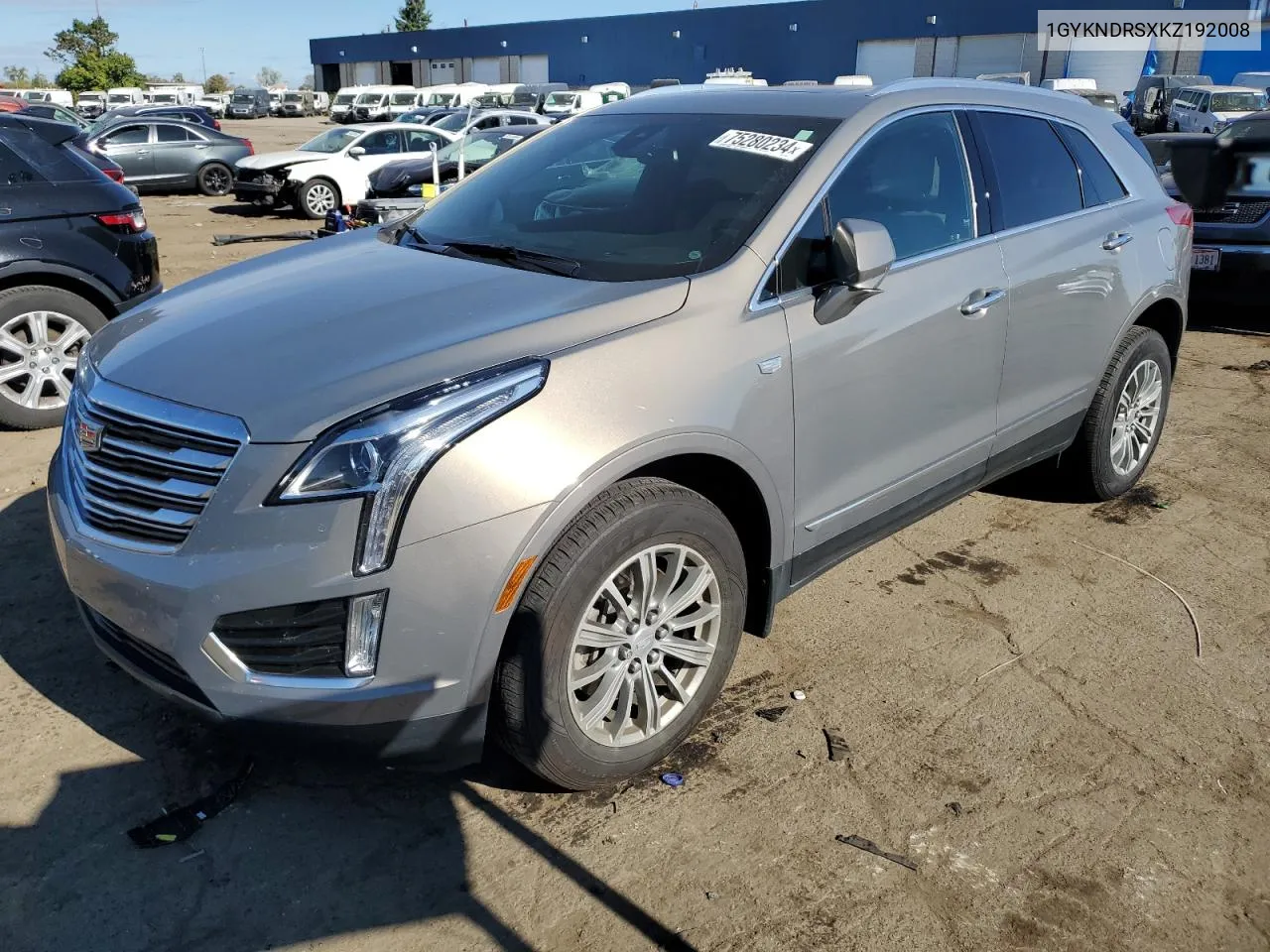 2019 Cadillac Xt5 Luxury VIN: 1GYKNDRSXKZ192008 Lot: 75280234