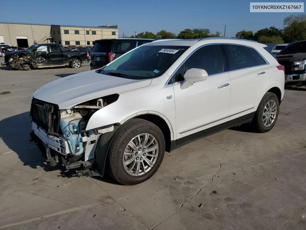 2019 Cadillac Xt5 Luxury VIN: 1GYKNCRSXKZ167667 Lot: 78040464