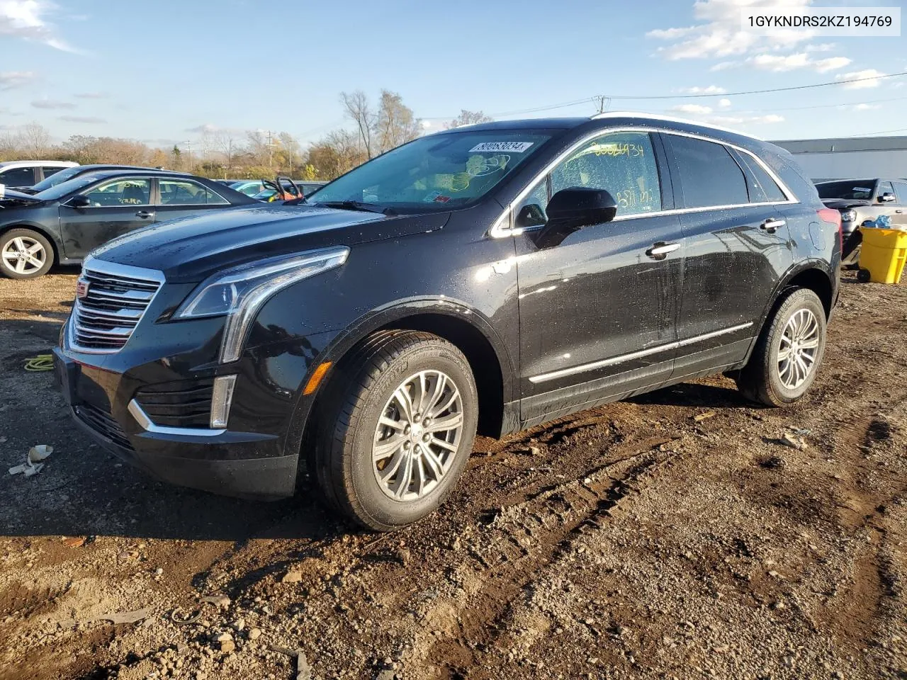 1GYKNDRS2KZ194769 2019 Cadillac Xt5 Luxury