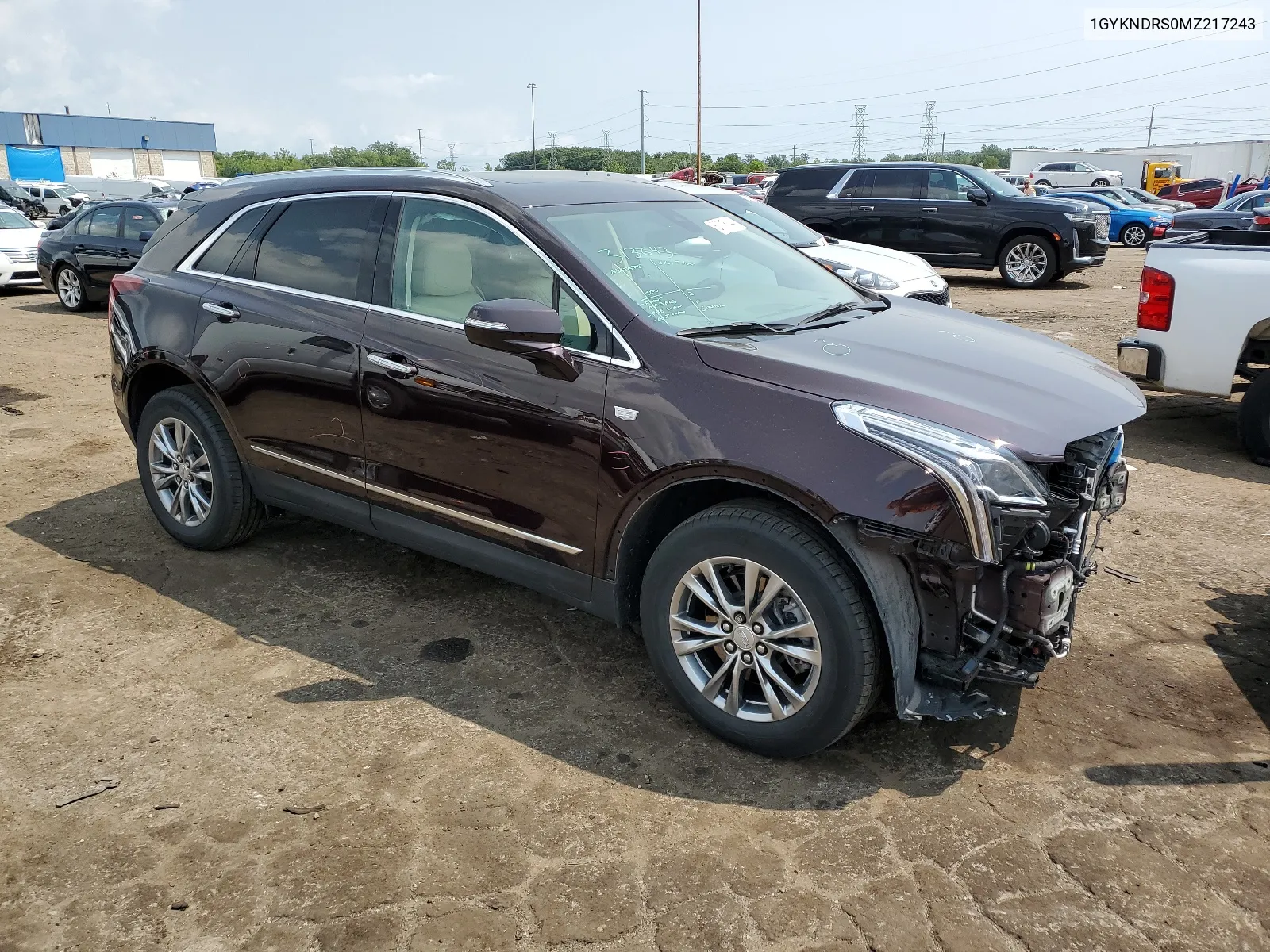 1GYKNDRS0MZ217243 2021 Cadillac Xt5 Premium Luxury