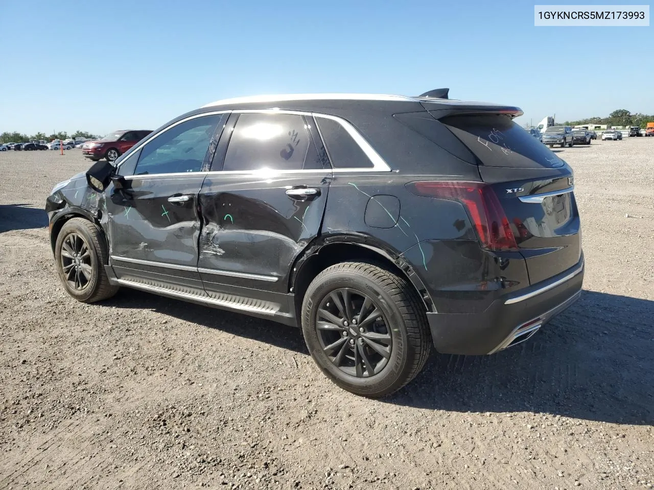 1GYKNCRS5MZ173993 2021 Cadillac Xt5 Premium Luxury