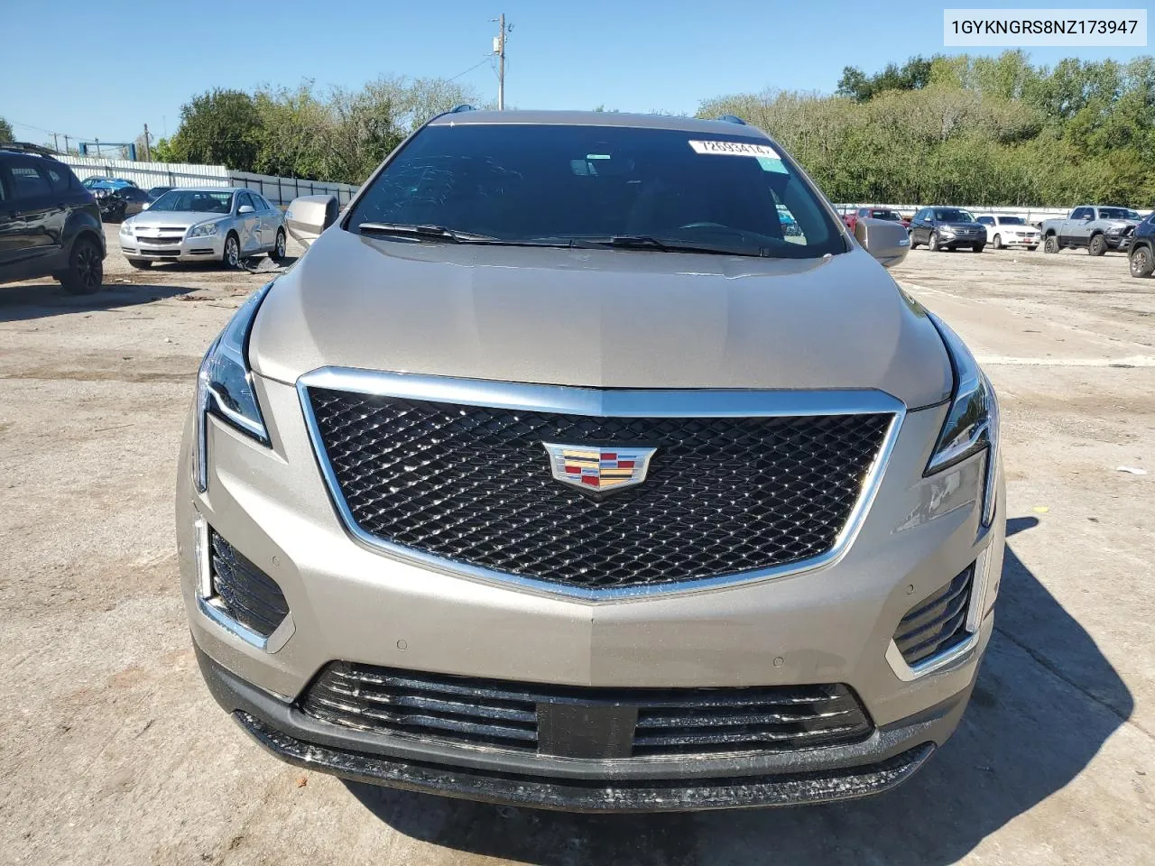 2022 Cadillac Xt5 Sport VIN: 1GYKNGRS8NZ173947 Lot: 72693414