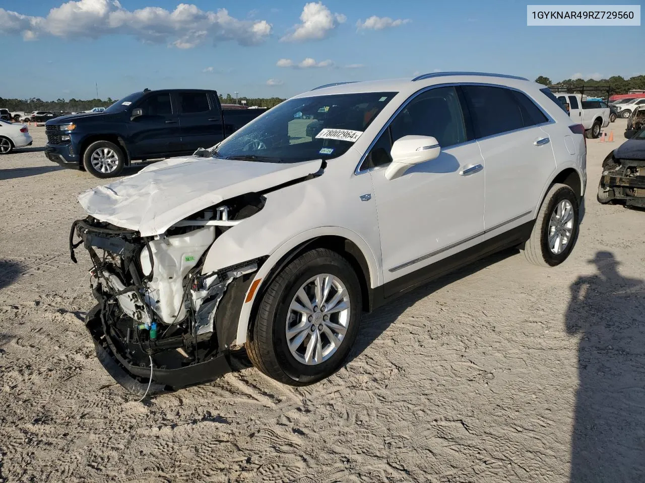 2024 Cadillac Xt5 Luxury VIN: 1GYKNAR49RZ729560 Lot: 78002964