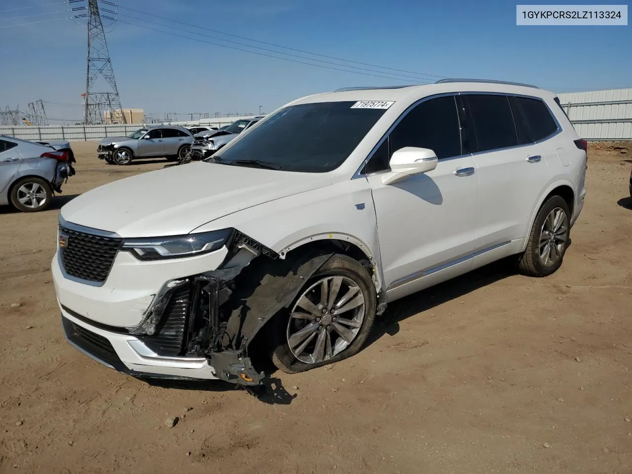 2020 Cadillac Xt6 Premium Luxury VIN: 1GYKPCRS2LZ113324 Lot: 71975774