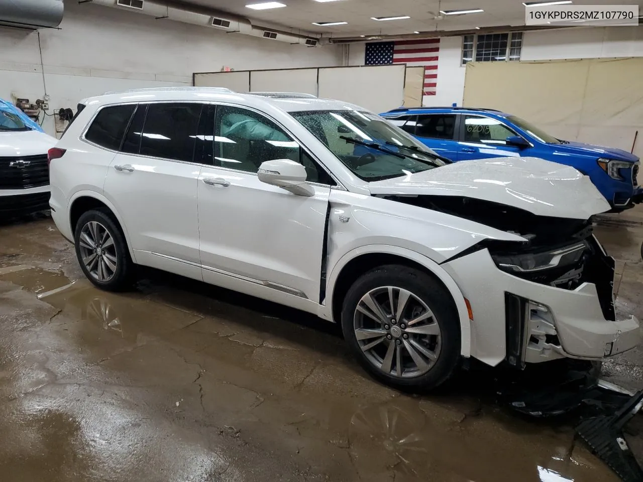 2021 Cadillac Xt6 Premium Luxury VIN: 1GYKPDRS2MZ107790 Lot: 61800644