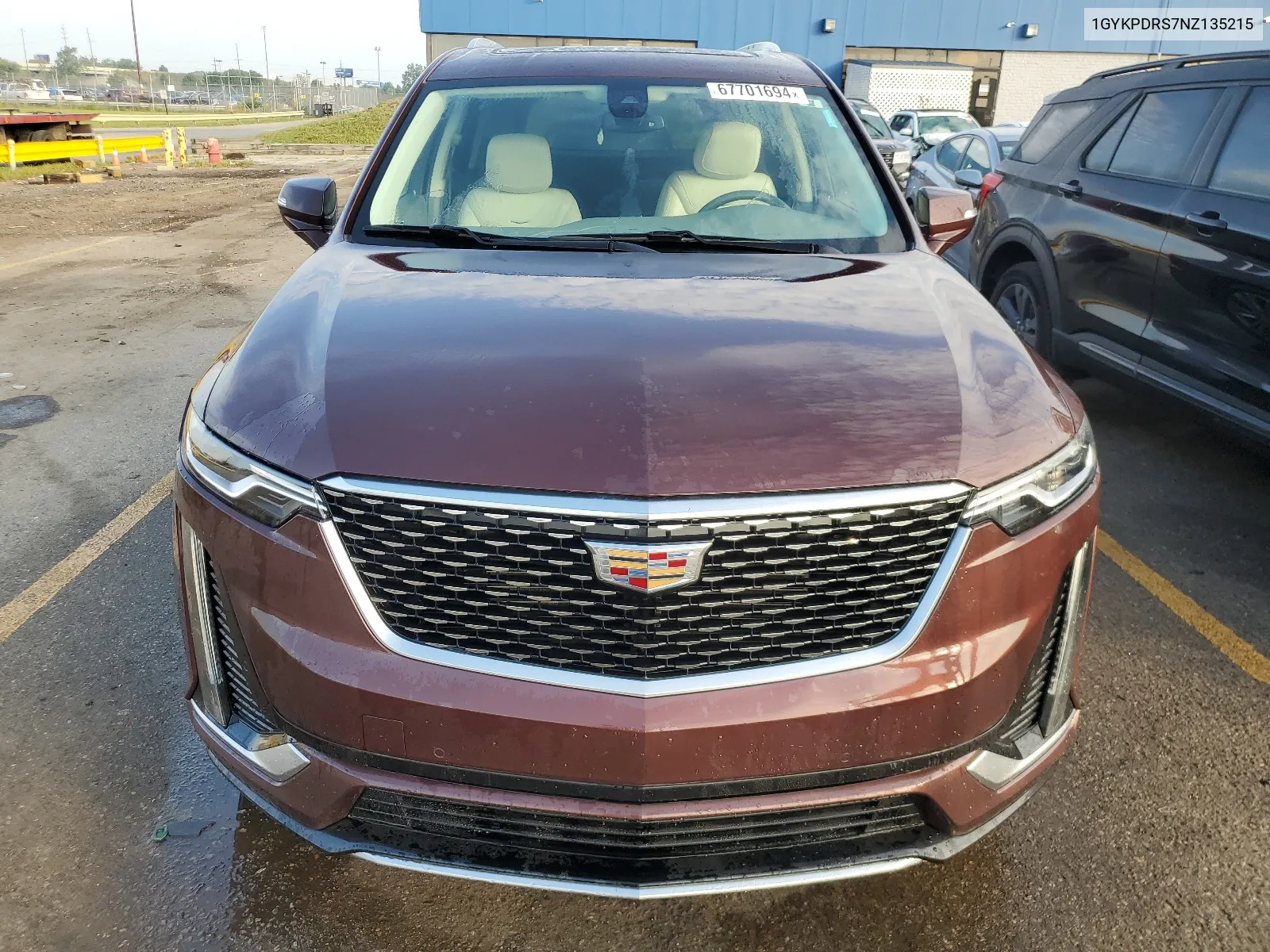 2022 Cadillac Xt6 Premium Luxury VIN: 1GYKPDRS7NZ135215 Lot: 67701694