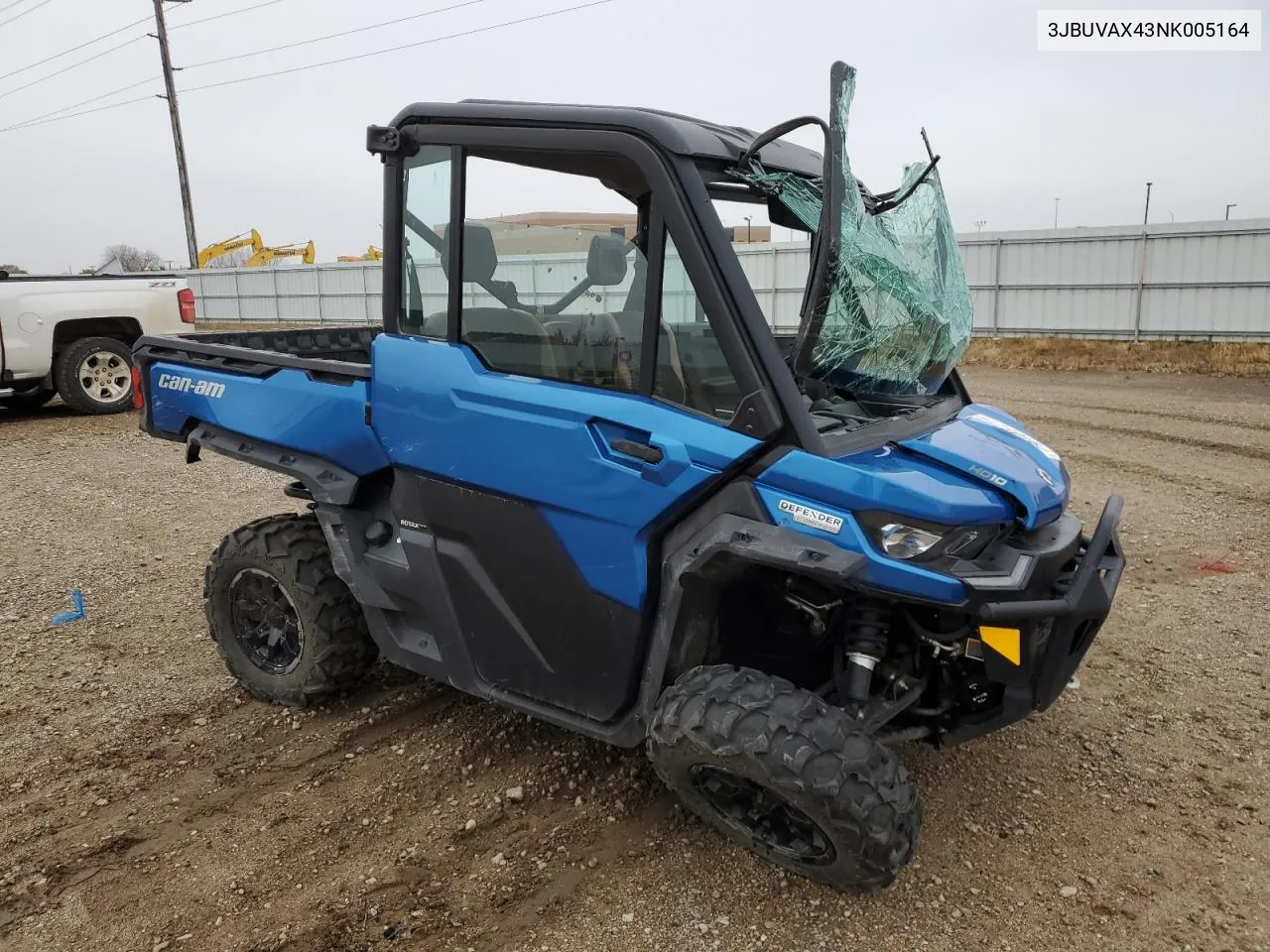 2022 Can-Am Defender Limited Cab Hd10 VIN: 3JBUVAX43NK005164 Lot: 79105714