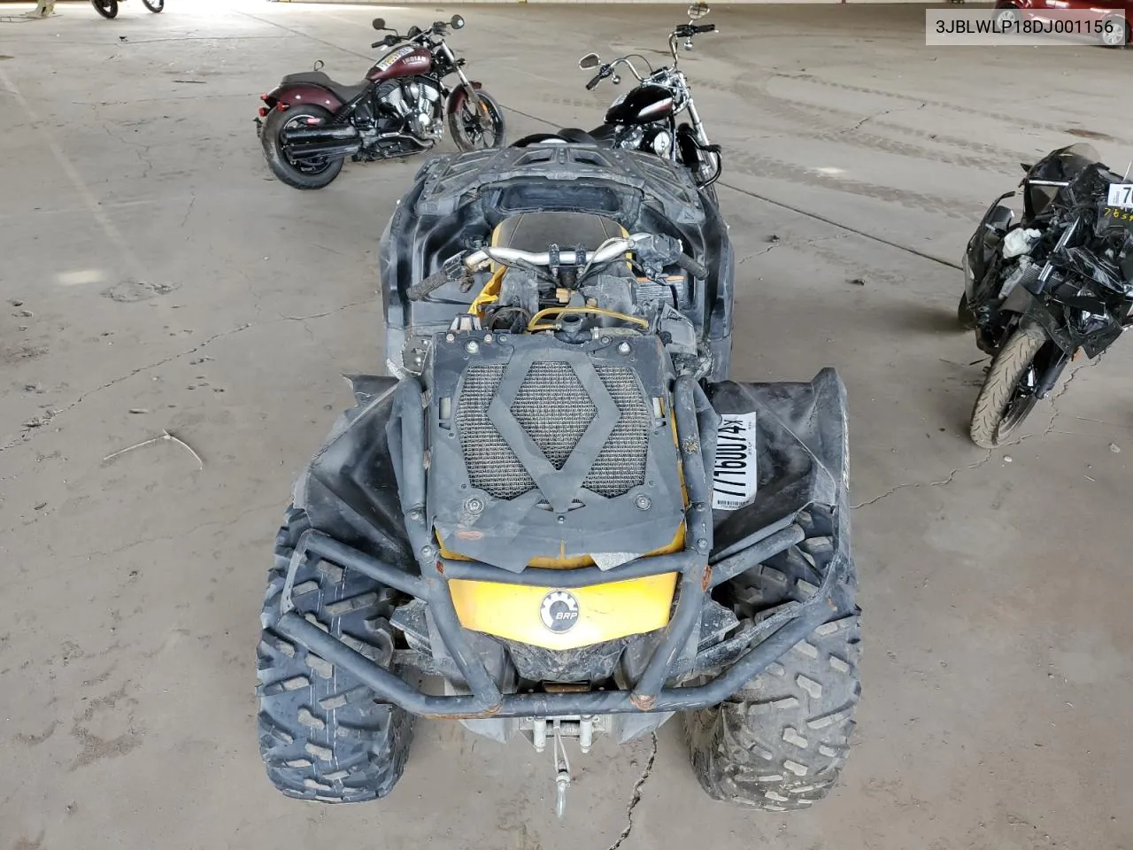 2013 Can-Am Outlander 1000 X Mr VIN: 3JBLWLP18DJ001156 Lot: 77160074