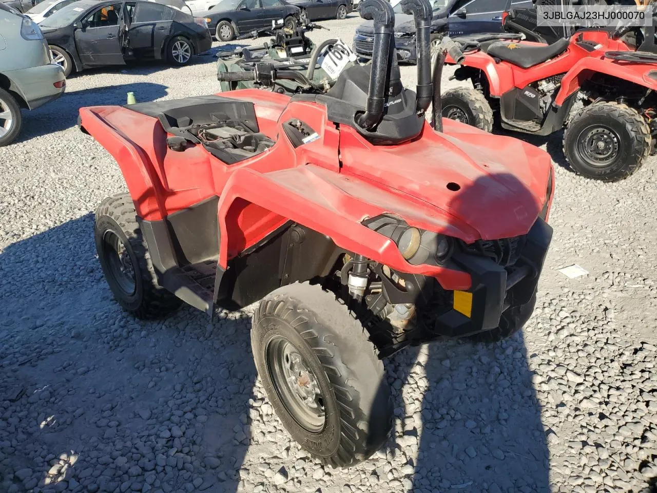 2017 Can-Am Outlander 650 VIN: 3JBLGAJ23HJ000070 Lot: 76392344