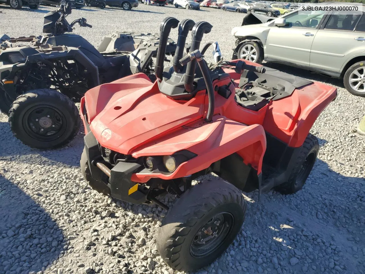 2017 Can-Am Outlander 650 VIN: 3JBLGAJ23HJ000070 Lot: 76392344