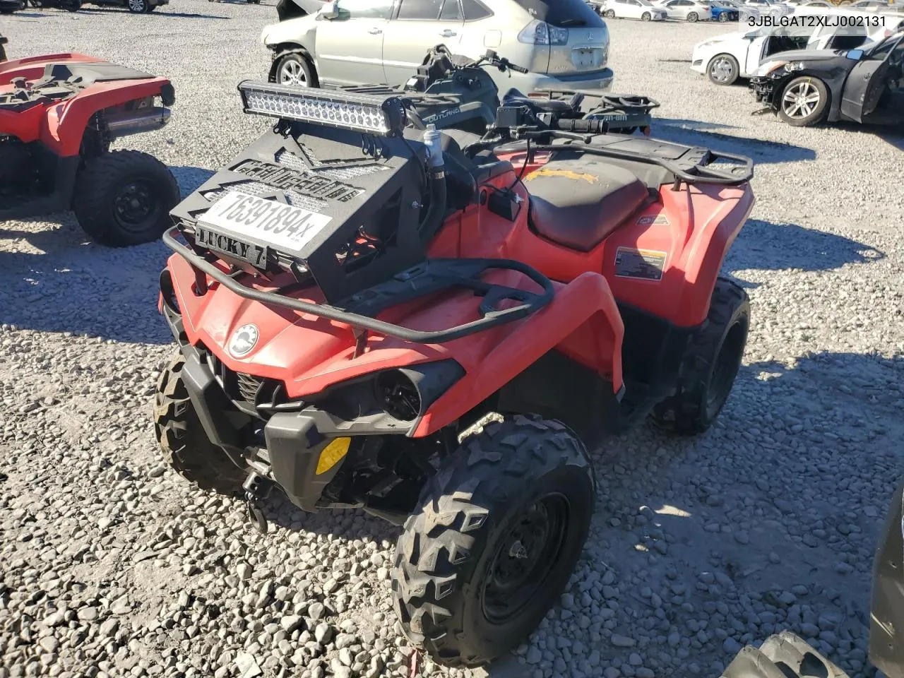 2020 Can-Am Outlander 570 VIN: 3JBLGAT2XLJ002131 Lot: 76391894