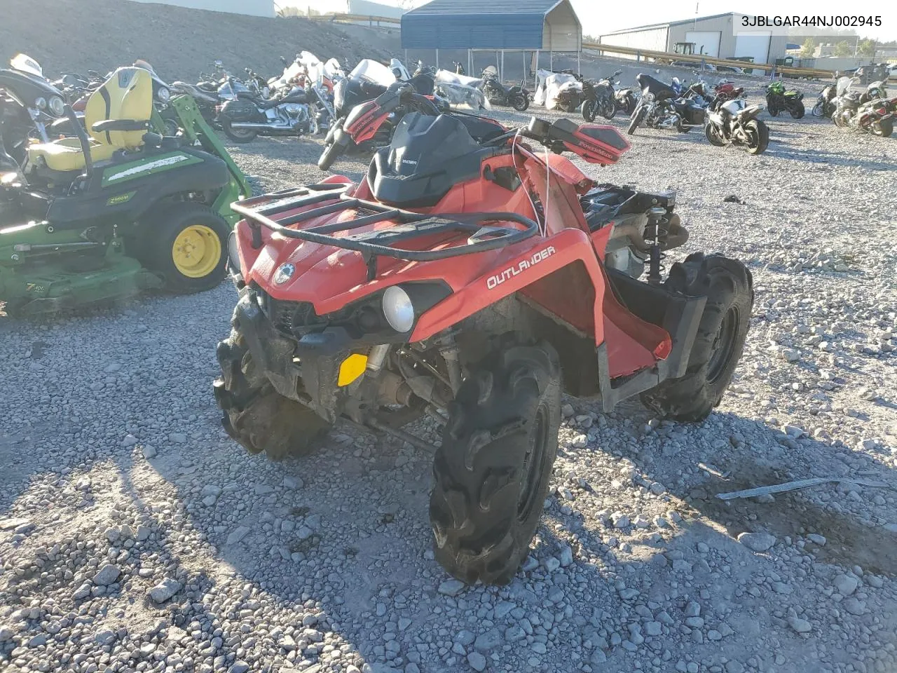 2022 Can-Am Outlander 450 VIN: 3JBLGAR44NJ002945 Lot: 75847334