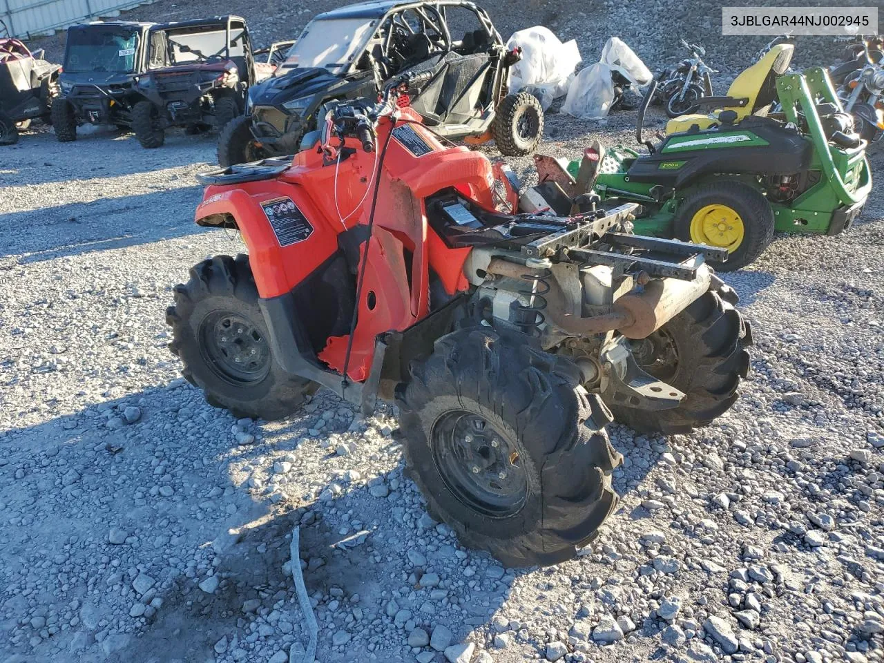 2022 Can-Am Outlander 450 VIN: 3JBLGAR44NJ002945 Lot: 75847334