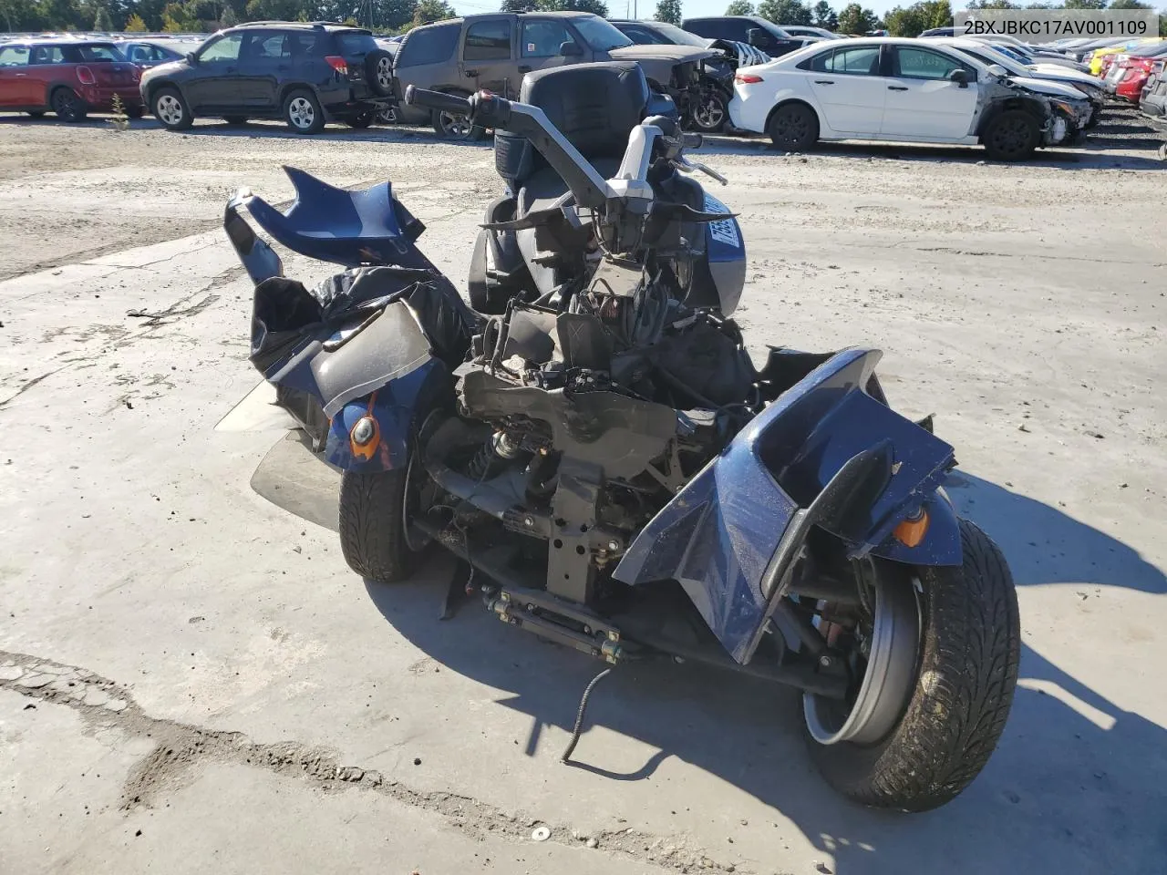 2010 Can-Am Spyder Roadster Rt VIN: 2BXJBKC17AV001109 Lot: 75595474