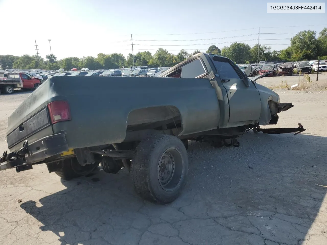 1985 Chevrolet D30 Military Postal Unit VIN: 1GCGD34J3FF442414 Lot: 68122314