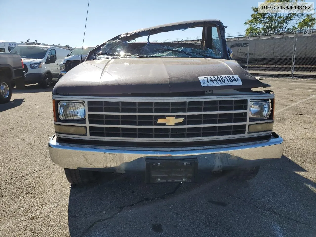 1988 Chevrolet C3500 VIN: 1GEGC34K9JE138482 Lot: 74448184