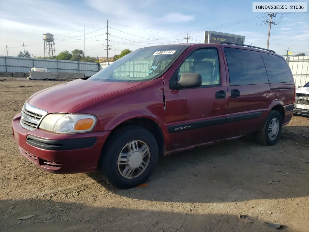 1GNDV23E55D121006 2005 Chevrolet Venture Ls